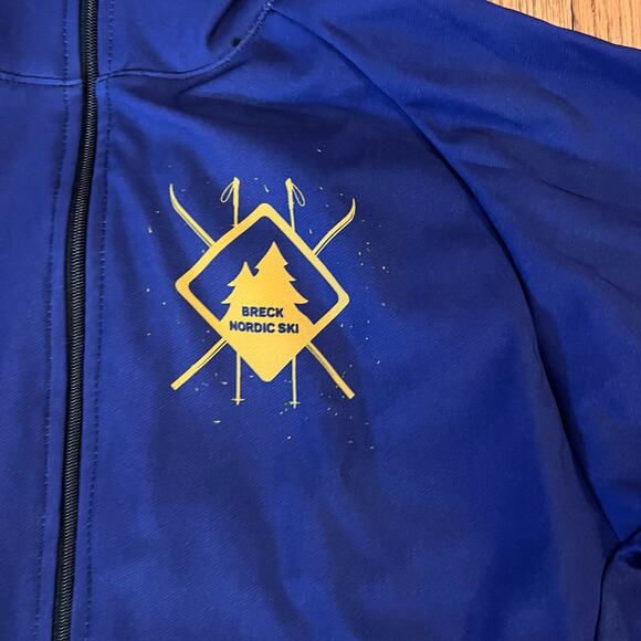 Podium Wear Jacket Adult Large Breck Nordic Ski Zip Performance Running Coat - Picture 2 of 8